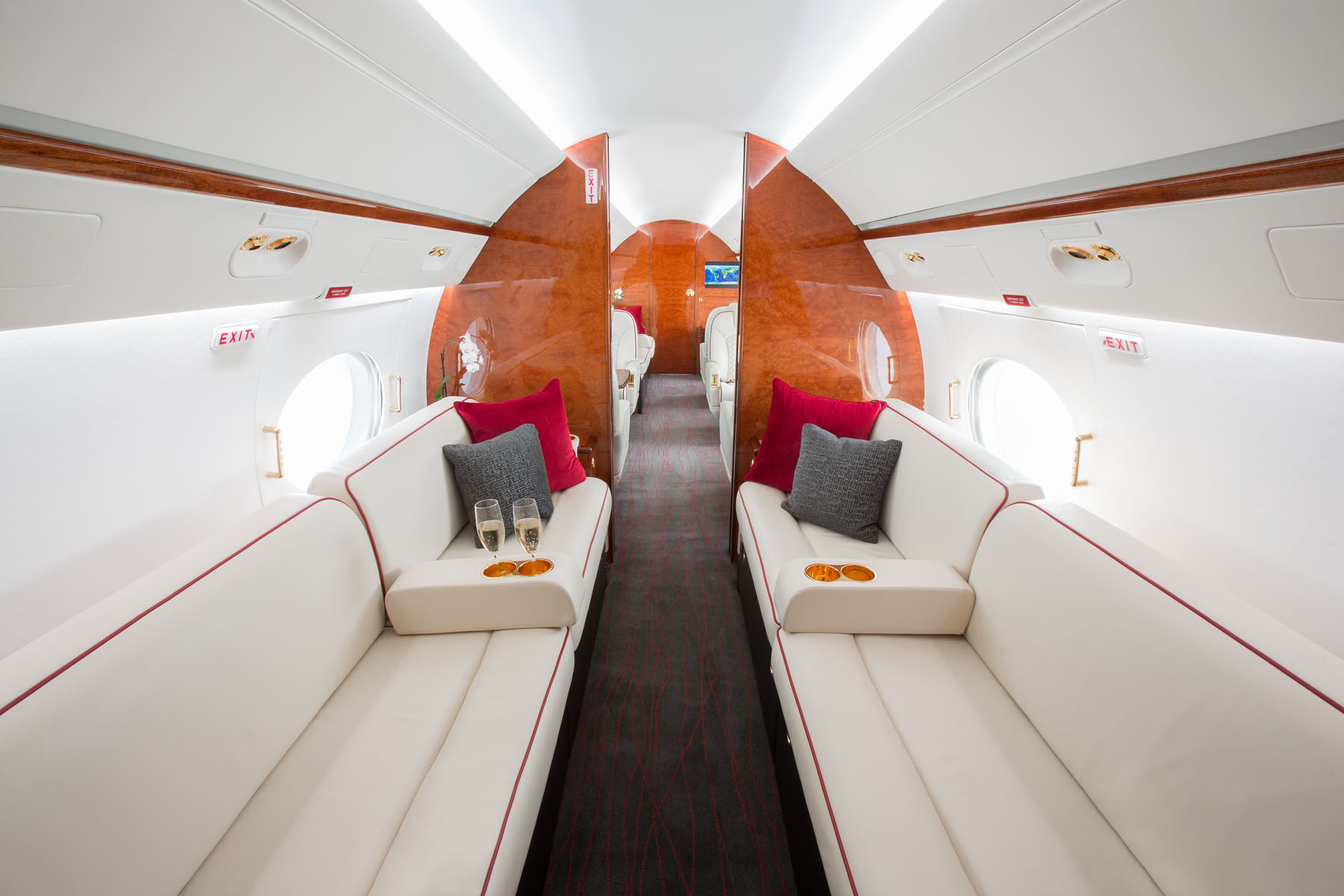 volo privato sul Gulfstream GV